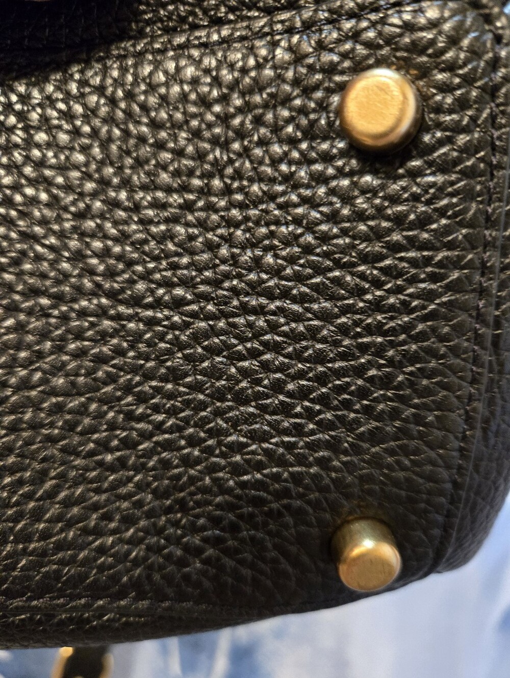 Coach Black Pebble Leather Shoulder Bag - Picture 3 of 8